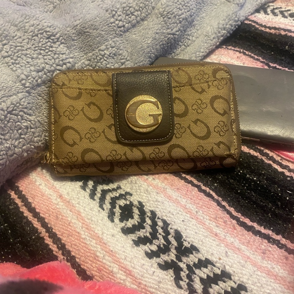 Guess Brown and Black Wallet